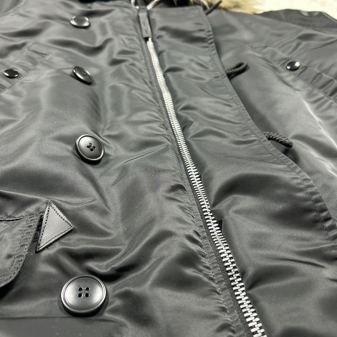 未使用級　希少サイズ　3L アルファインダストリーズ　N-3B 黒　ブラック