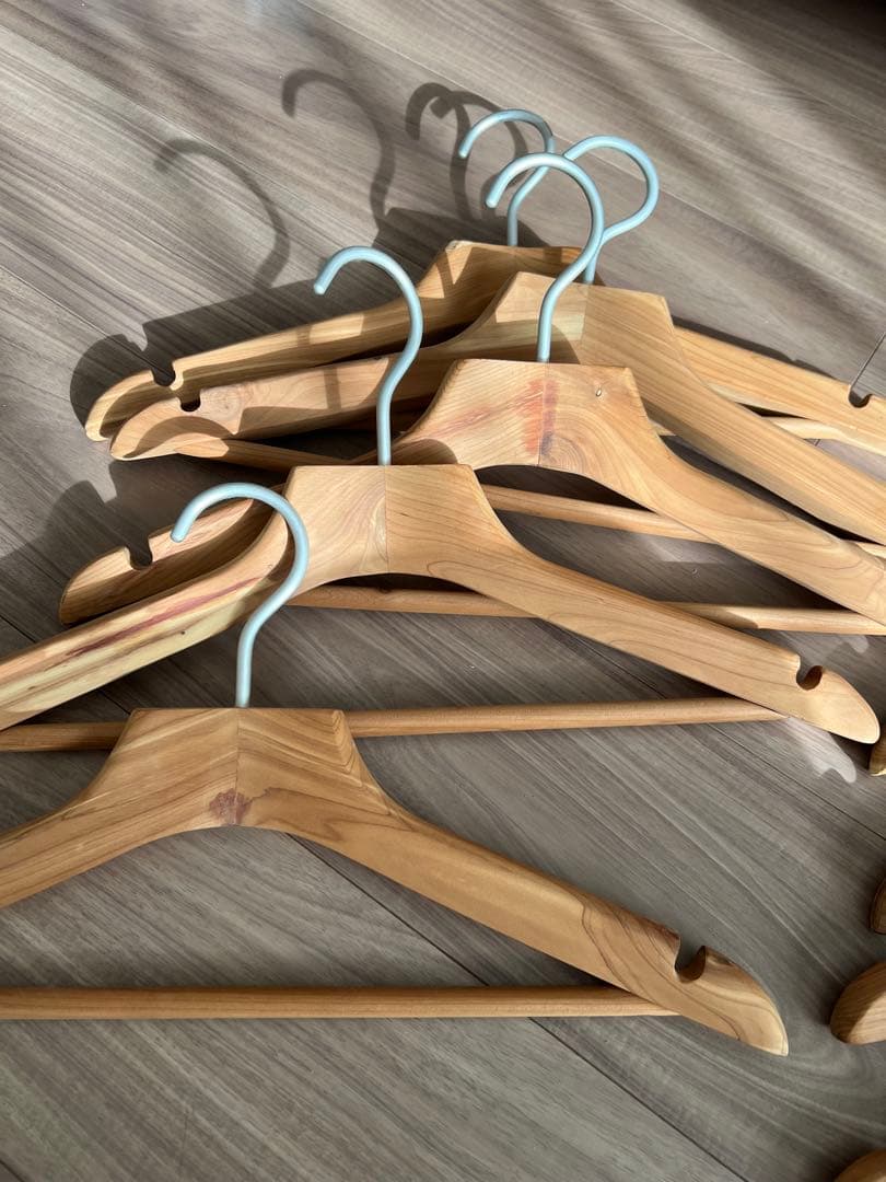 【廃盤品】無印良品 レッドシダーハンガー 10本セット
