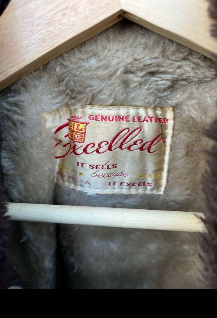 Excelled G-1本革　フライトジャケット ボア