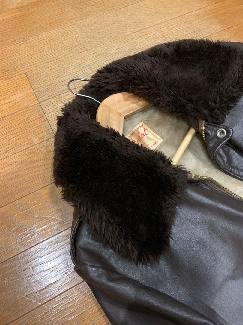 Excelled G-1本革　フライトジャケット ボア