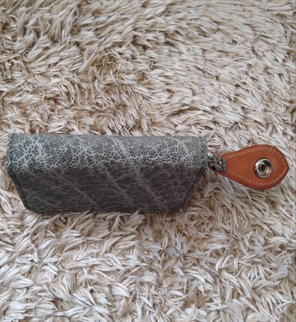 アルズニ　コンパクト　財布　エレファント革　象革　ラウンドジップ　ケース