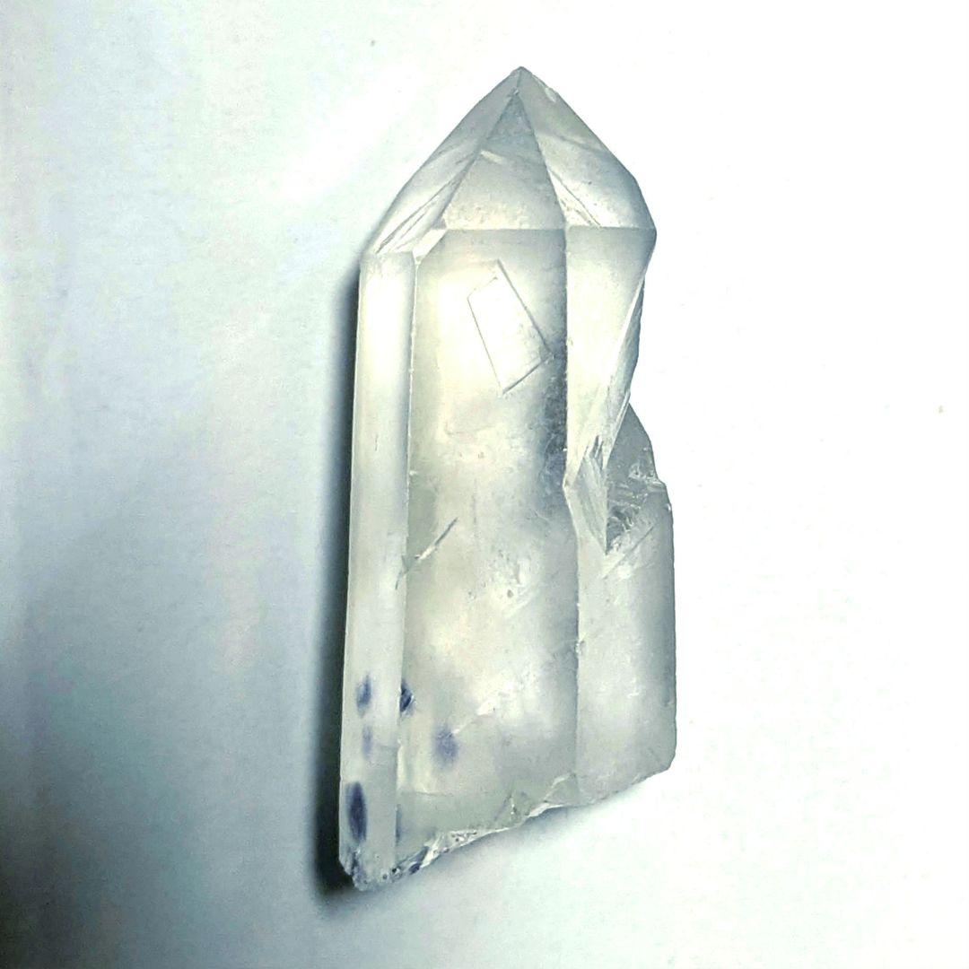 希少☆ブルーフローライト in クォーツ 原石 蛍石入り水晶