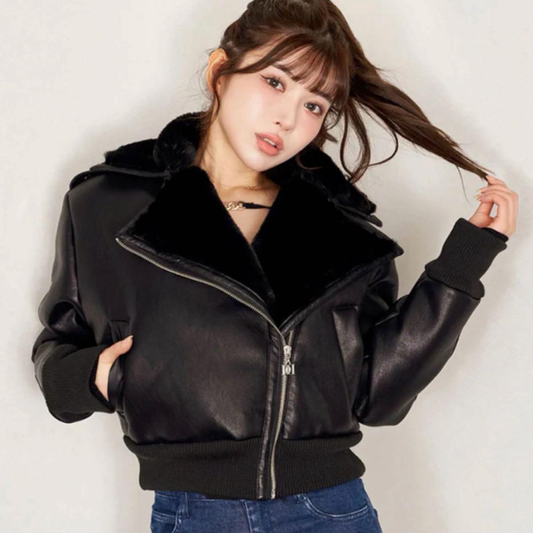 Darich ダーリッチ ライダースショートダウン ブラック