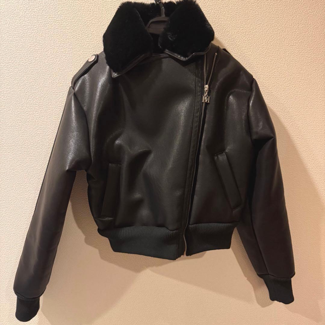 Darich ダーリッチ ライダースショートダウン ブラック