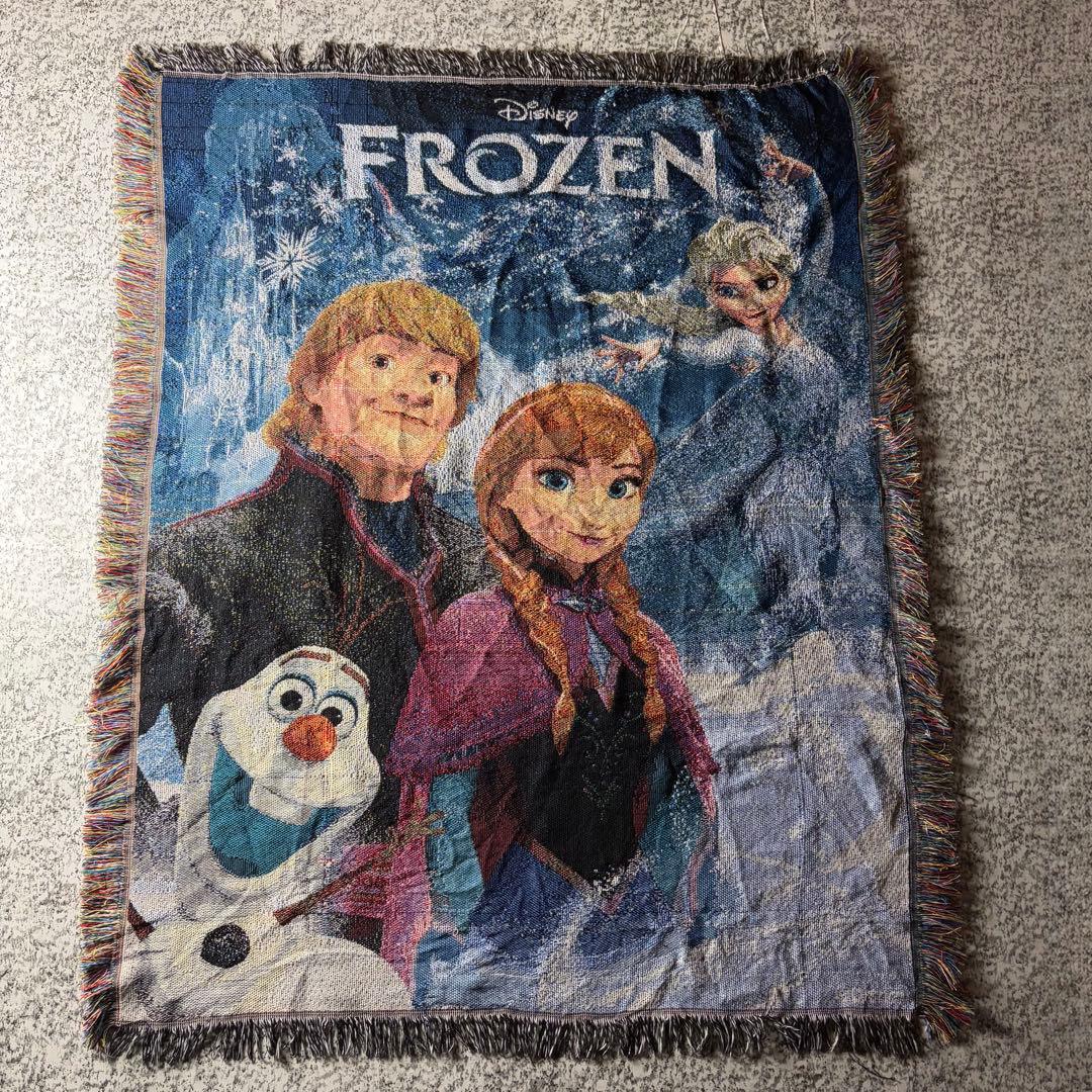 アナと雪の女王　ディズニー　アナ雪　フリンジ付きラグ　タペストリー　カーペット