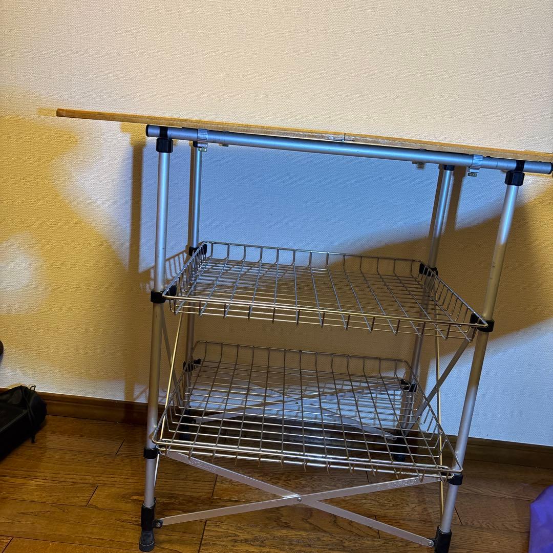  PEAK フィールドキッチンテーブル 収納棚付き✨