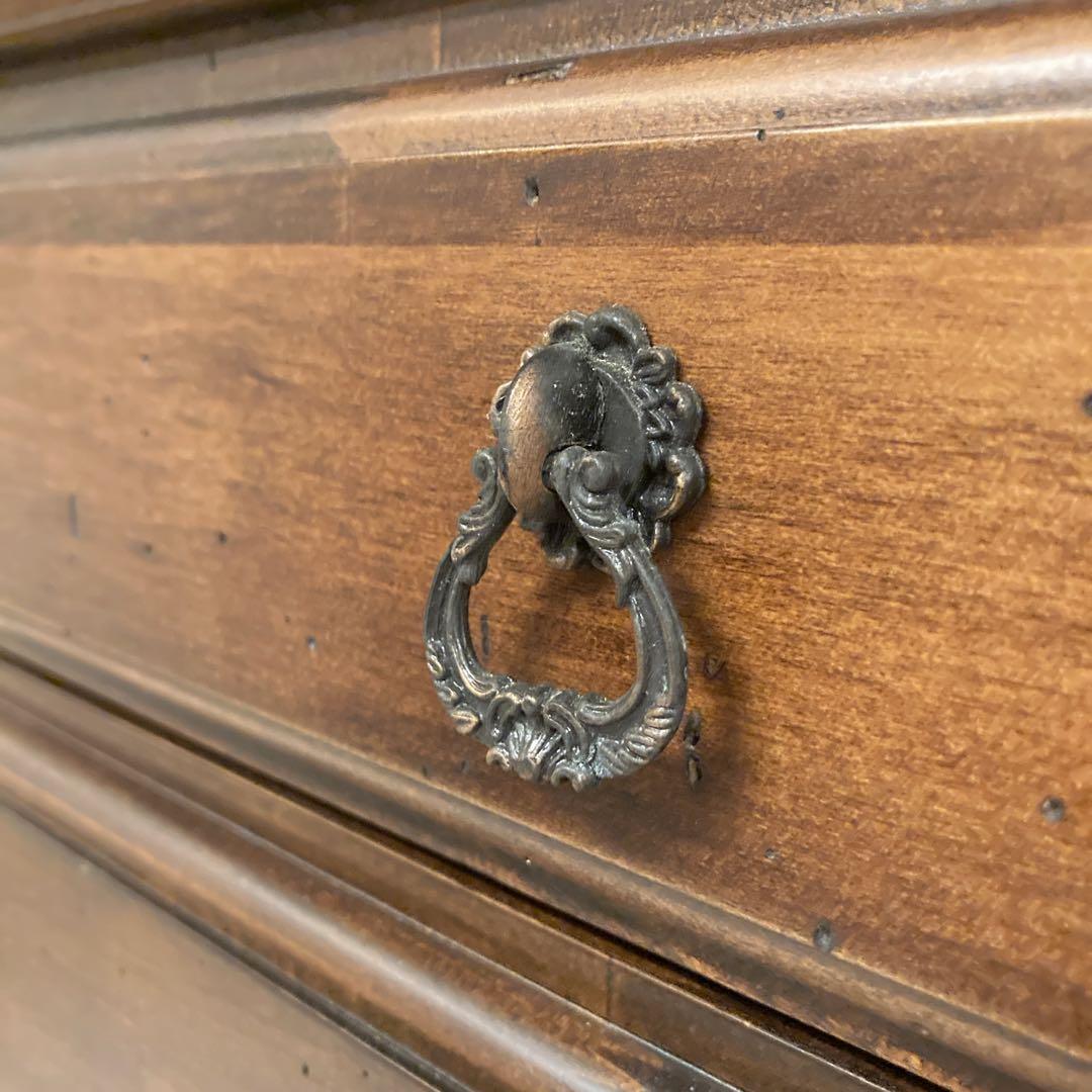 ビンテージチェスト　レトロアンティーク　5段　ブラウン