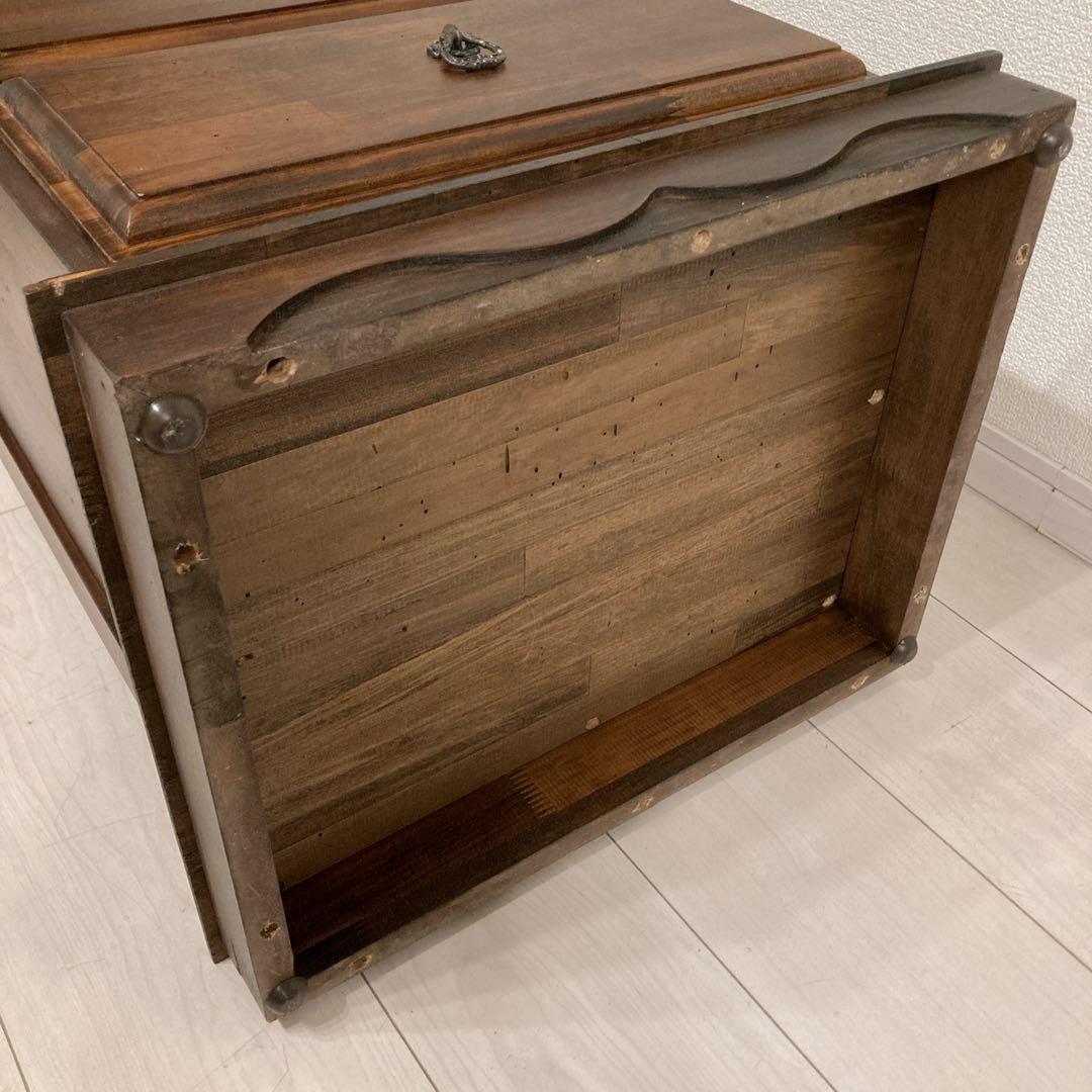 ビンテージチェスト　レトロアンティーク　5段　ブラウン