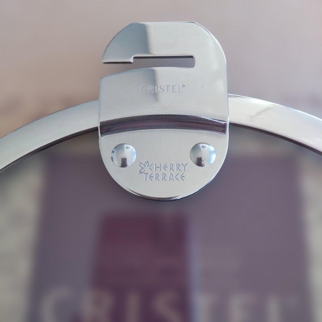 ゾロ目セール　クリステル　ウルトラル24cm＋フラットガラス蓋24cm未使用美品