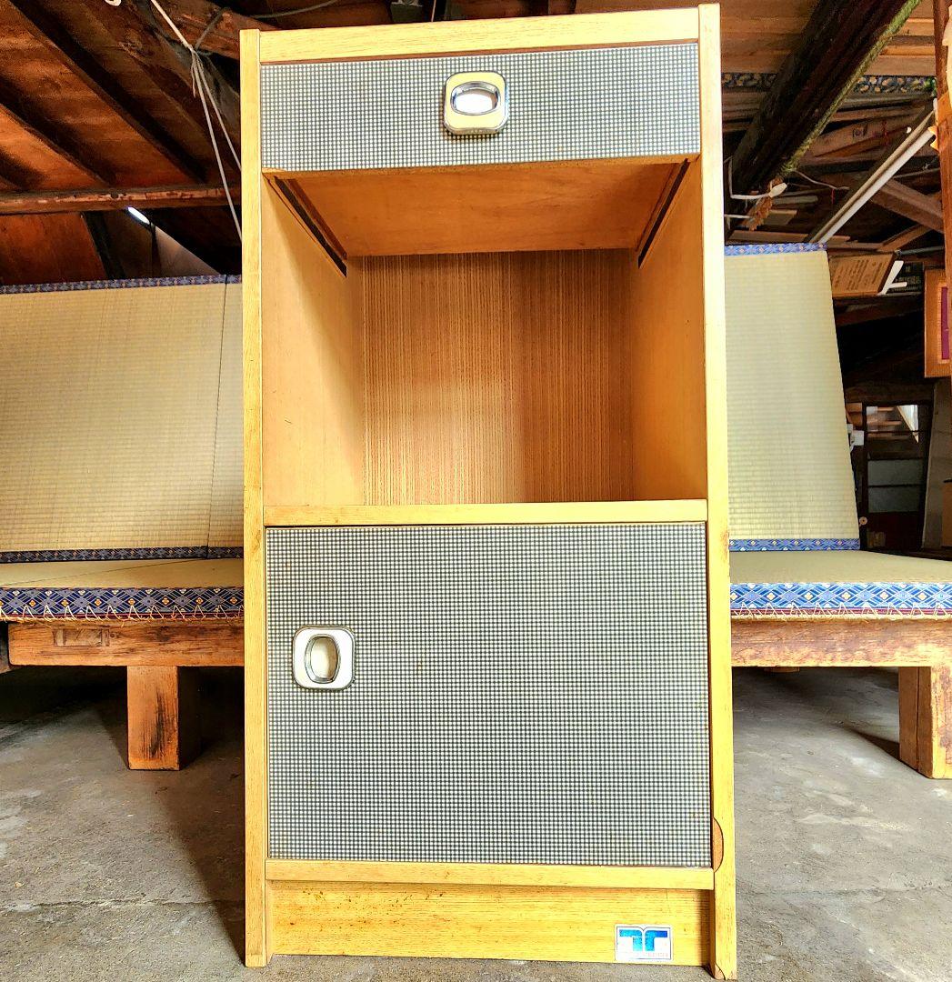 【昭和レトロ】レトロポップ_飾り棚(ギンガムチェック)