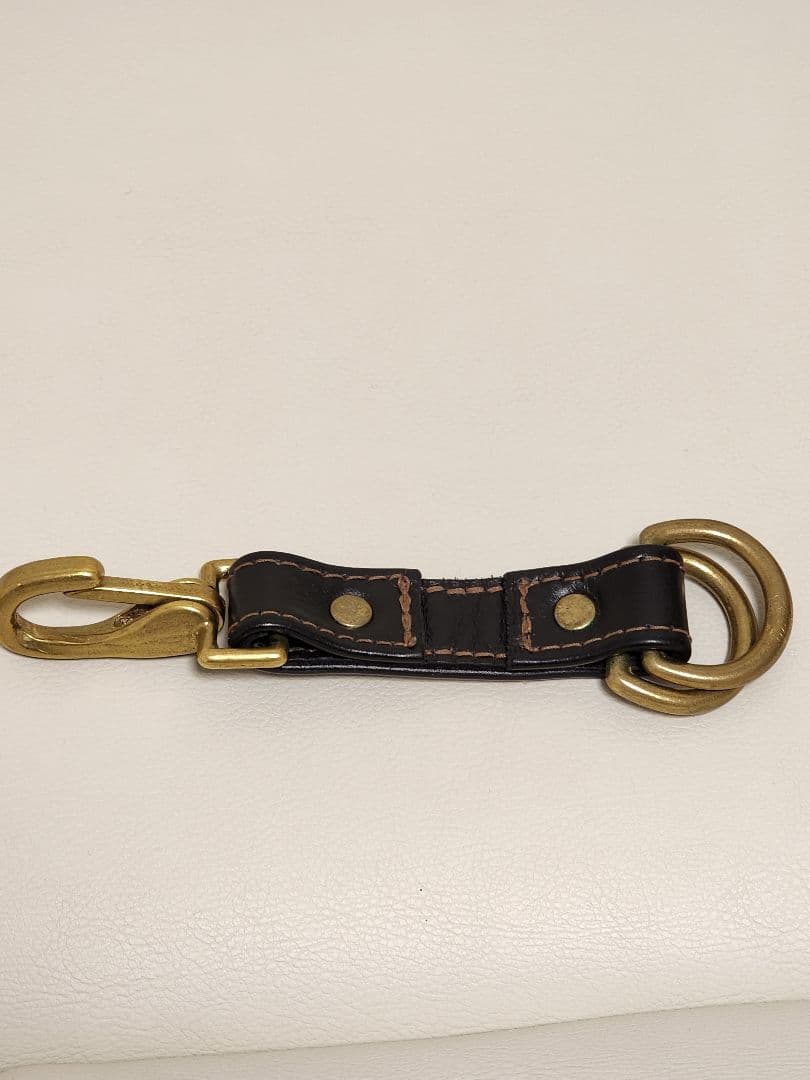 【美品】Langlitz　Leathers　黒×茶Tストラップ　 検ラングリッツ