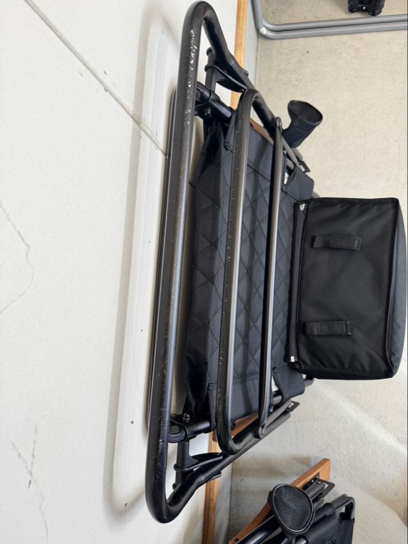 WAQリクライニングローチェア　ブラック2脚セット