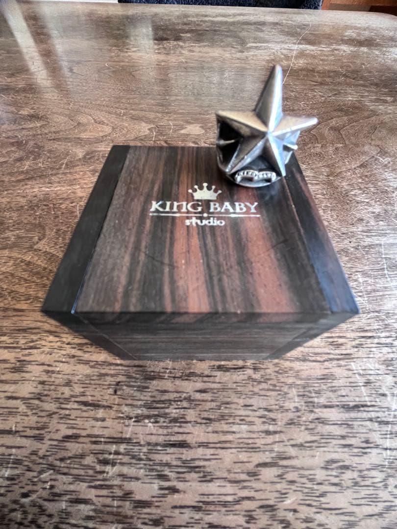 KING BABY キング ベイビー 星 リング 木製ボックス付き