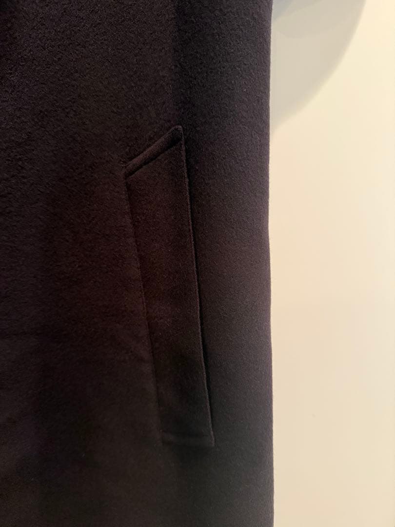 マッキントッシュ ステンカラー　ウールコート　ネイビー　サイズ36