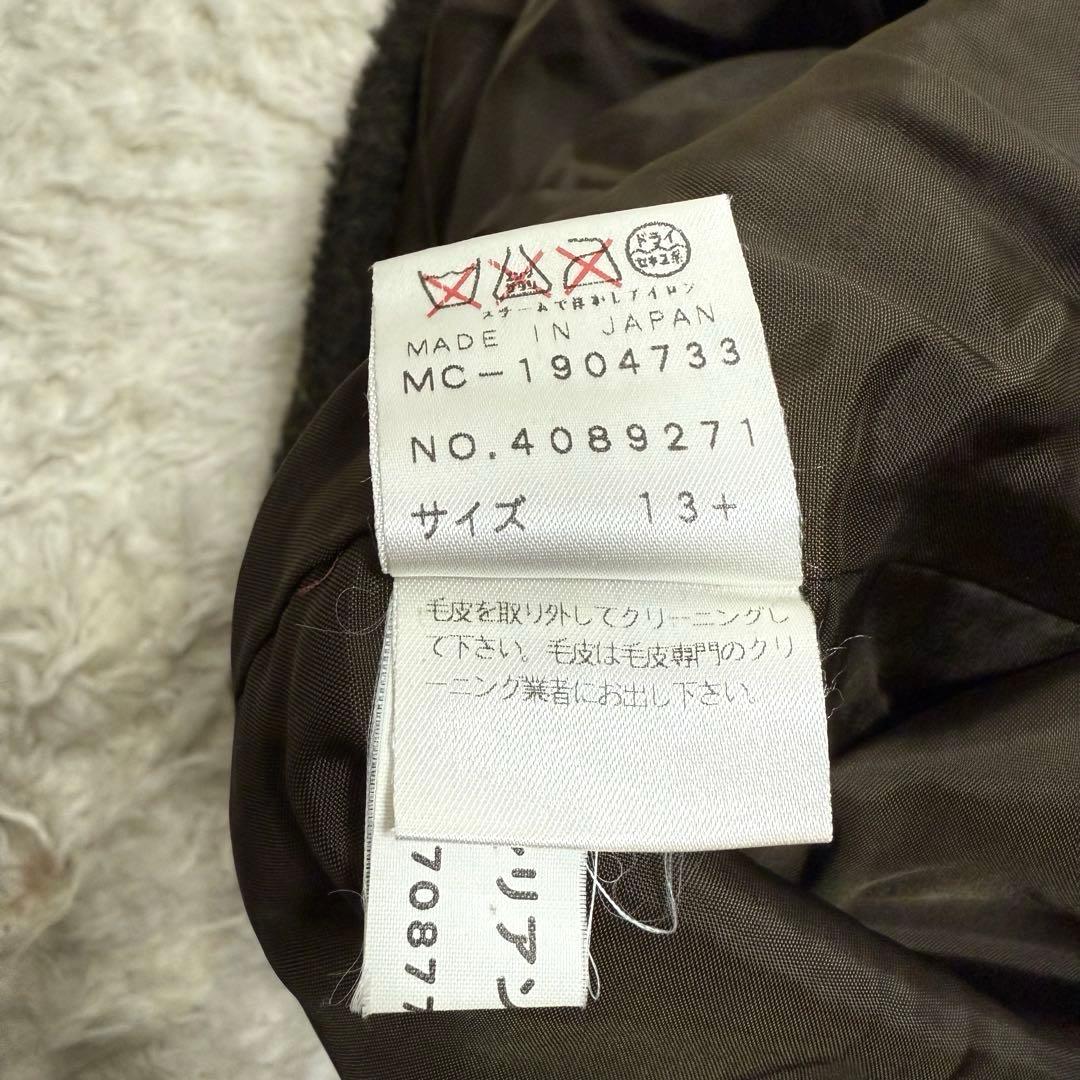 良質 leilian レリアン コート フード付き 大きいサイズ 13+