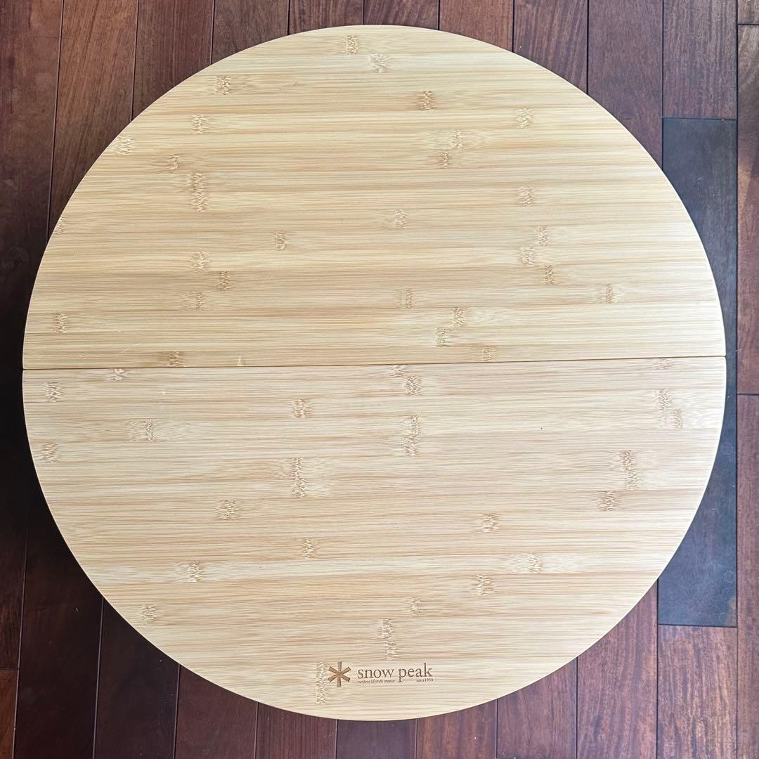 スノーピーク　ワンアクションちゃぶ台竹 M 箱付き