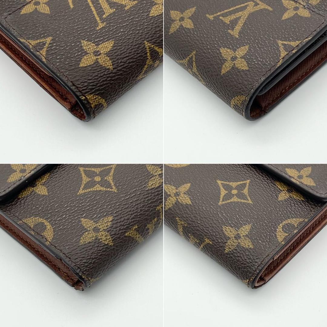 ルイヴィトン モノグラム 三つ折り財布 エテュイパピエ 男女兼用 パスケース付