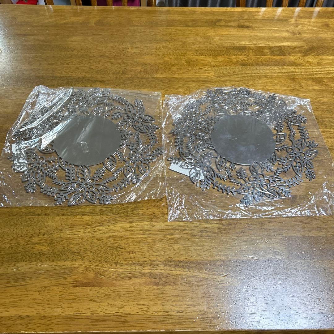 ＊デュ　クリエイティブ　デザイン＊アンダープレート（花）２枚セット