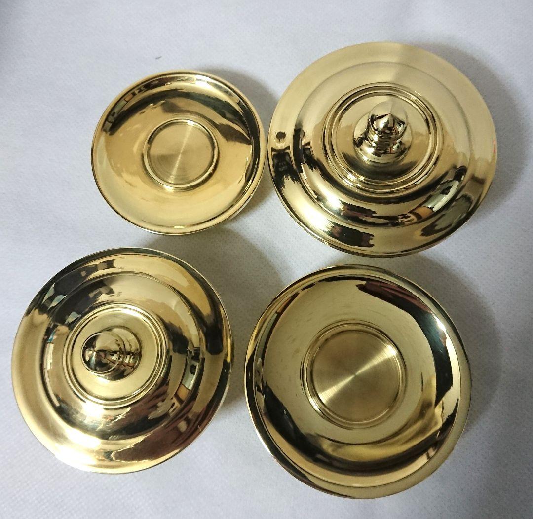 ✶金属工芸品✶塗香器／洒水器 二器セット 真鍮製 京都製 仏具・法具・仏教・密教