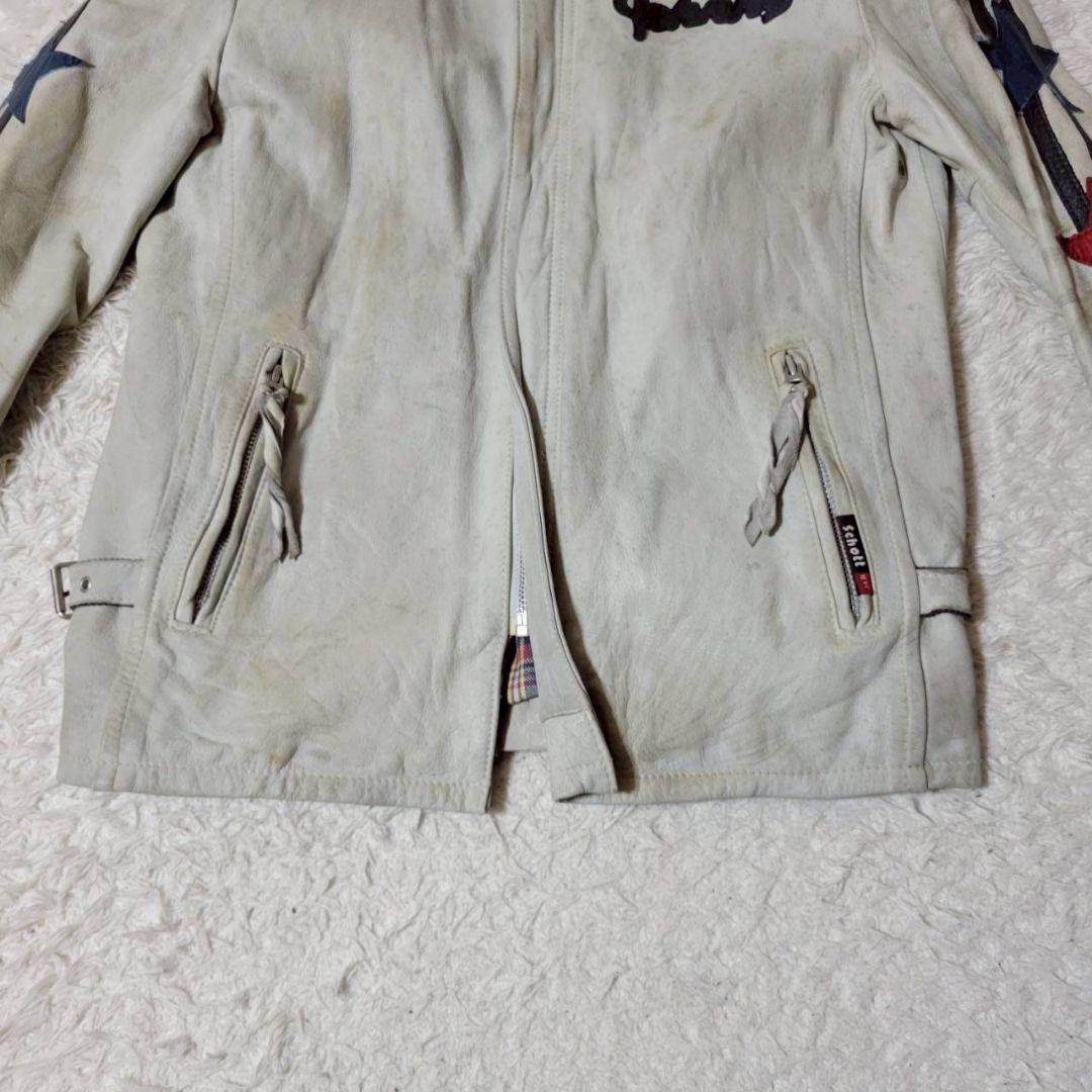 希少✨ Schott L レザージャケット ライダースジャケット ジョニー 星