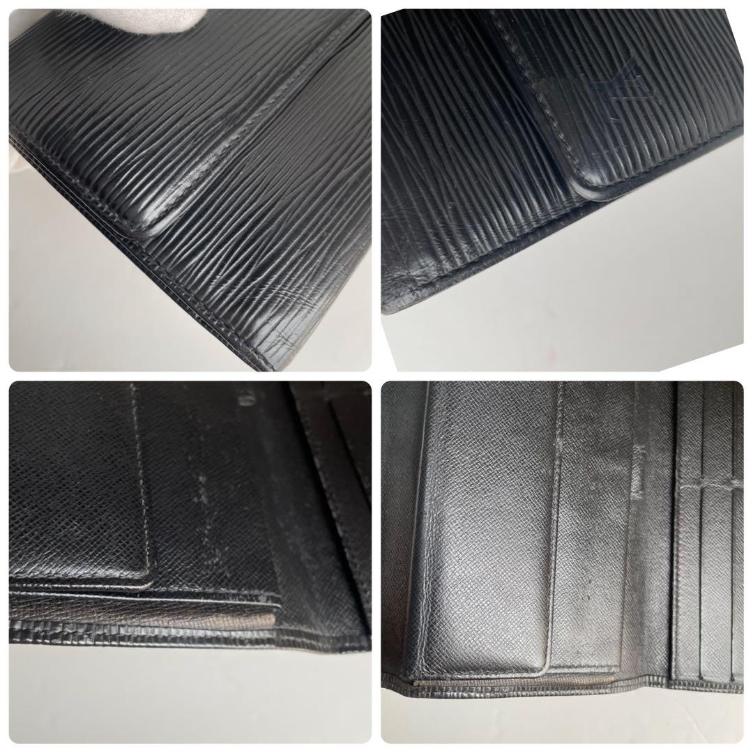 美品✨ルイヴィトン エピ ポルトフォイユ サラ 長財布ノワール 黒 M63382