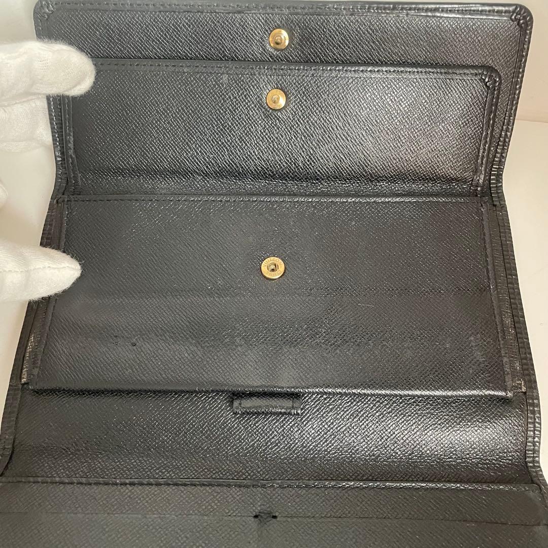 美品✨ルイヴィトン エピ ポルトフォイユ サラ 長財布ノワール 黒 M63382