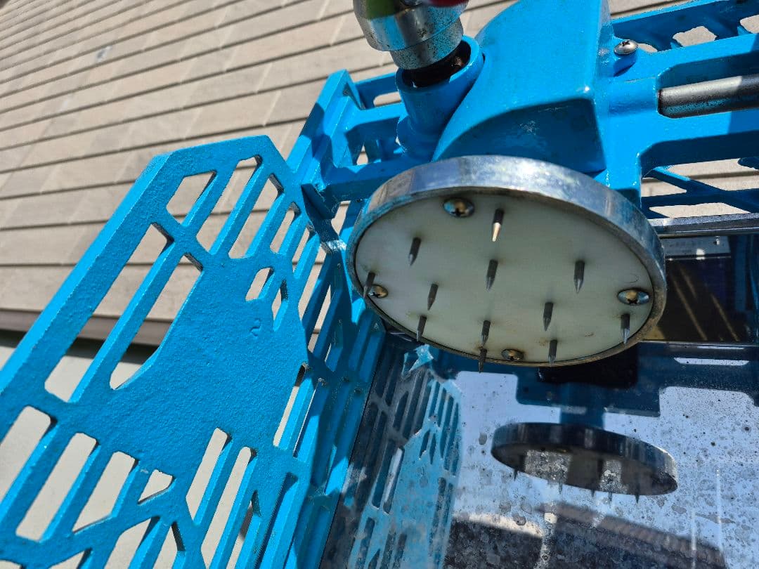 ☆希少☆かき氷機 業務用手動式ブロックアイススライサー PRO-B130M　青色