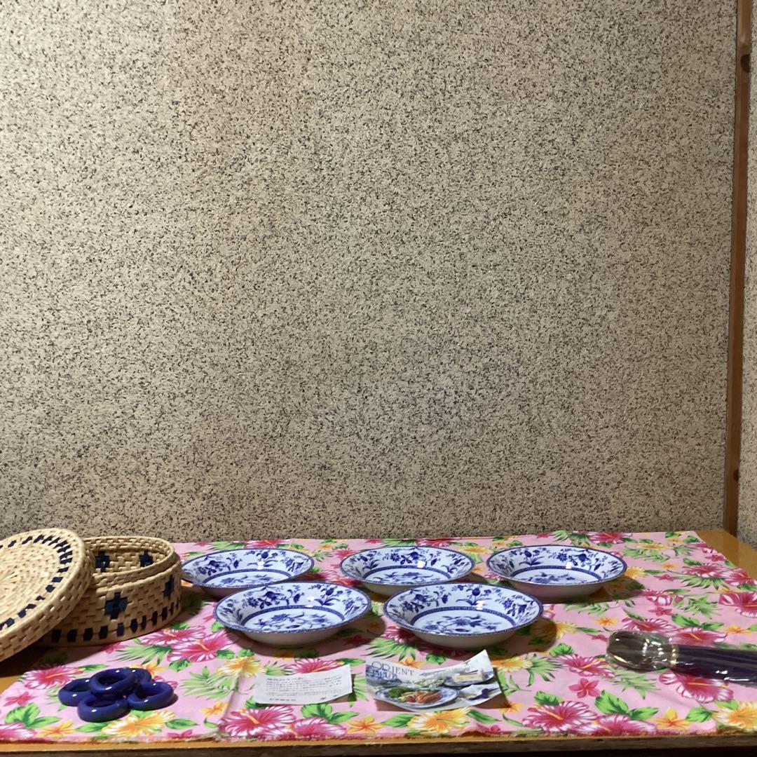 3111オリエントブルーカレー皿セット