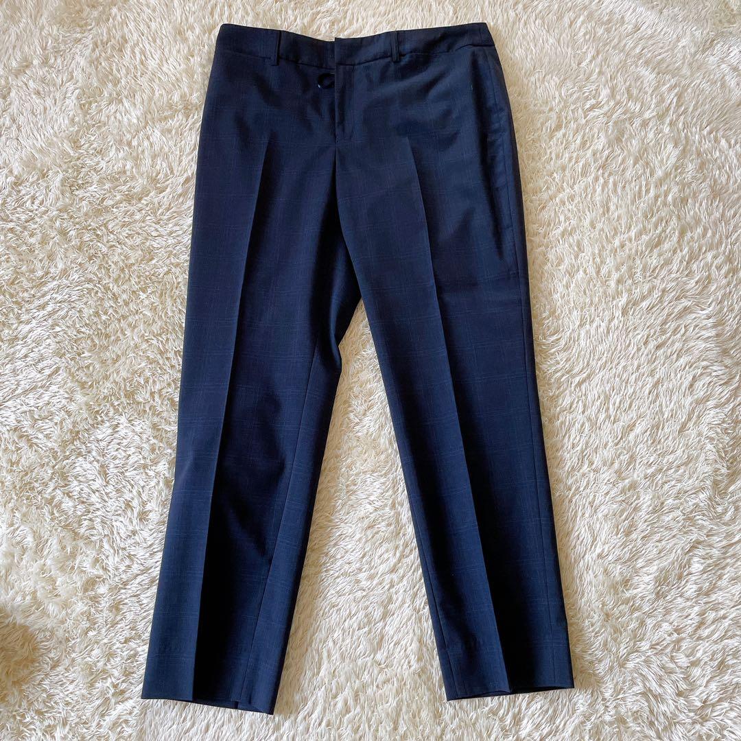 タグ付き LES MUES パンツスーツ ウォッシャブル ネイビー 13号