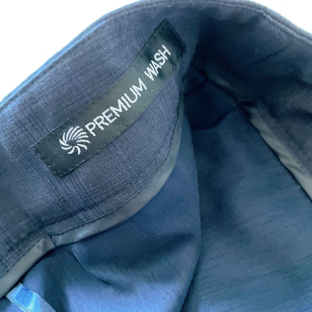 タグ付き LES MUES パンツスーツ ウォッシャブル ネイビー 13号