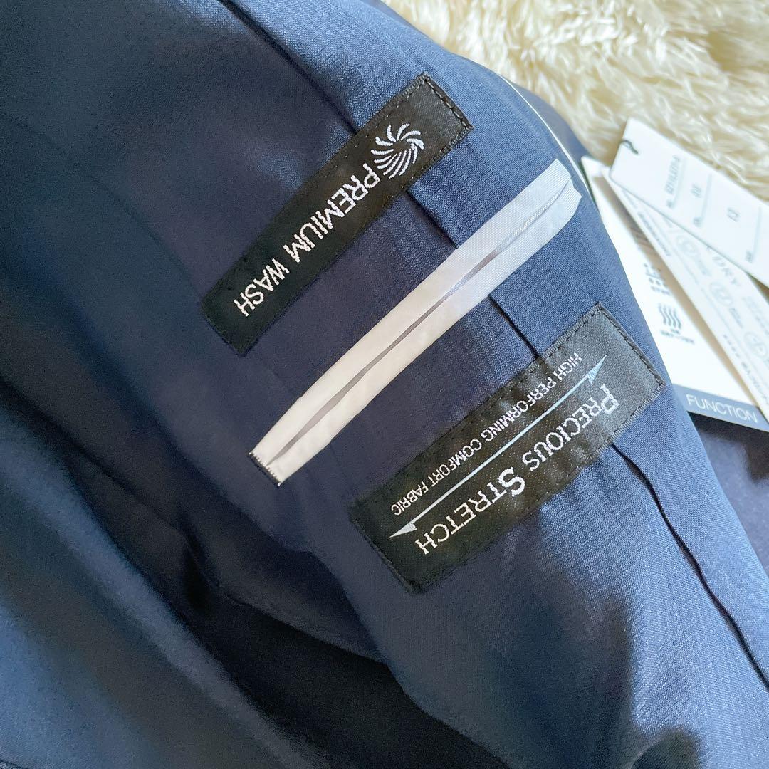 タグ付き LES MUES パンツスーツ ウォッシャブル ネイビー 13号