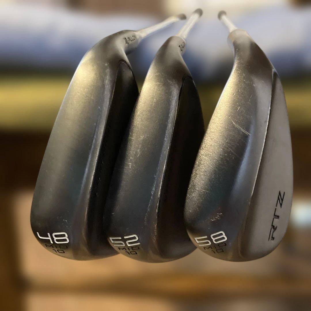 RTZ ブラックサテン48度52度58度midソール　DG S200 3本セット