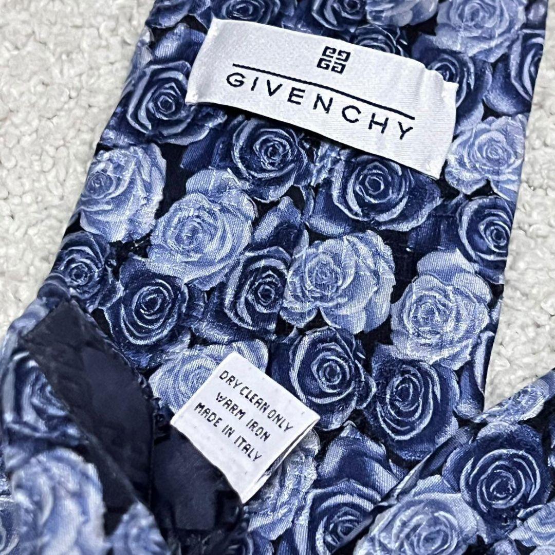 ✨一点物✨GIVENCHY ネクタイ 花柄 総柄 おしゃれ ビジネス 古着