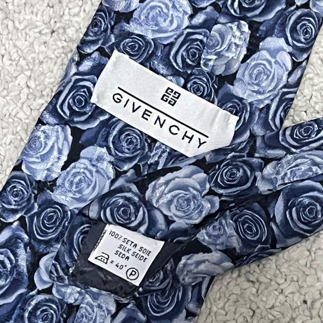 ✨一点物✨GIVENCHY ネクタイ 花柄 総柄 おしゃれ ビジネス 古着