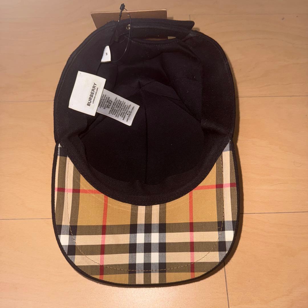 【新品未使用】BURBERRY ベースボールキャップ 黒 M