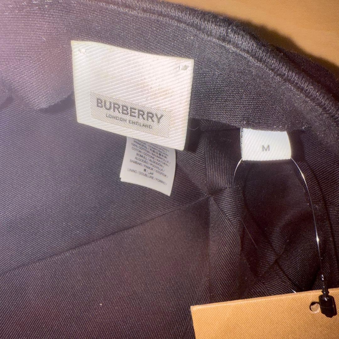 【新品未使用】BURBERRY ベースボールキャップ 黒 M