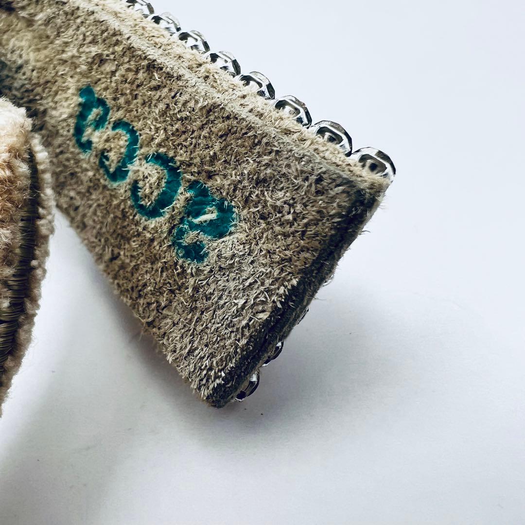 acca アッカ　クリスタル　ブリジットドレスポニー　ベージュ　ピンク×シルバー