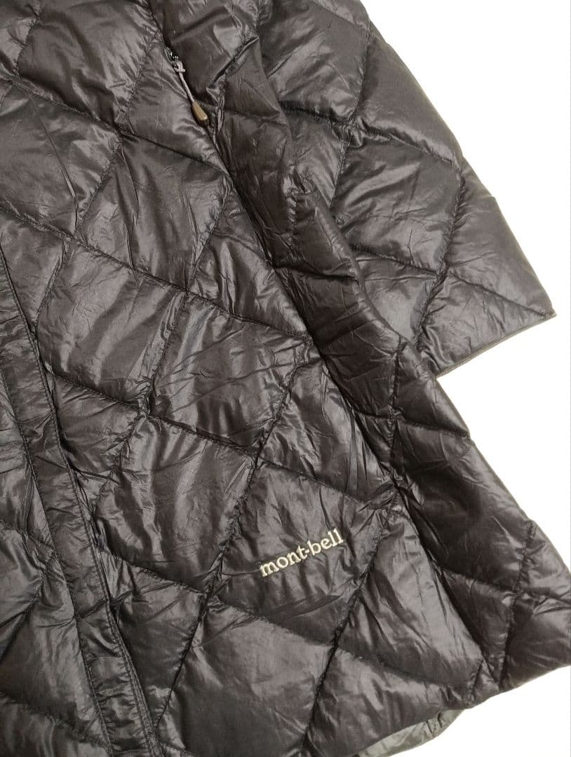 美品　montbell　スペリオダウントラベルコート　ブラック　黒　レディースL
