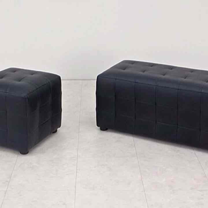 キューブベンチ　BK/チェッカー/WH