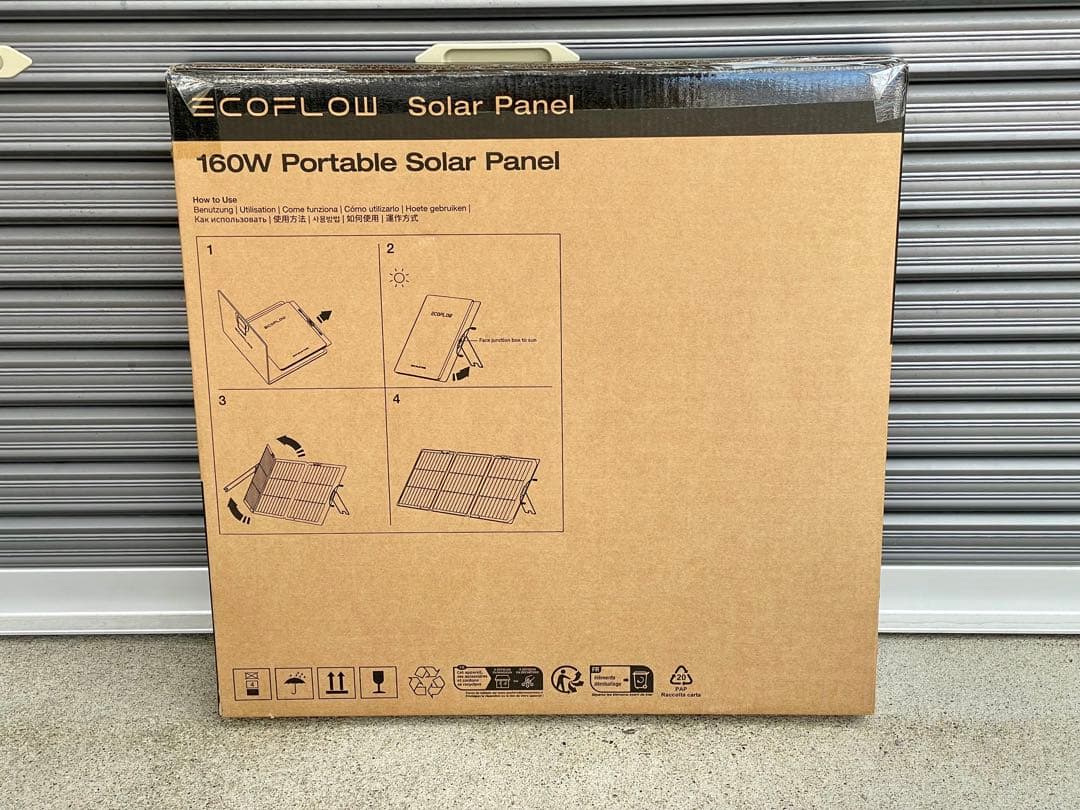 ECOFLOW 160W ポータブルソーラーパネル　エコフロー　太陽光発電