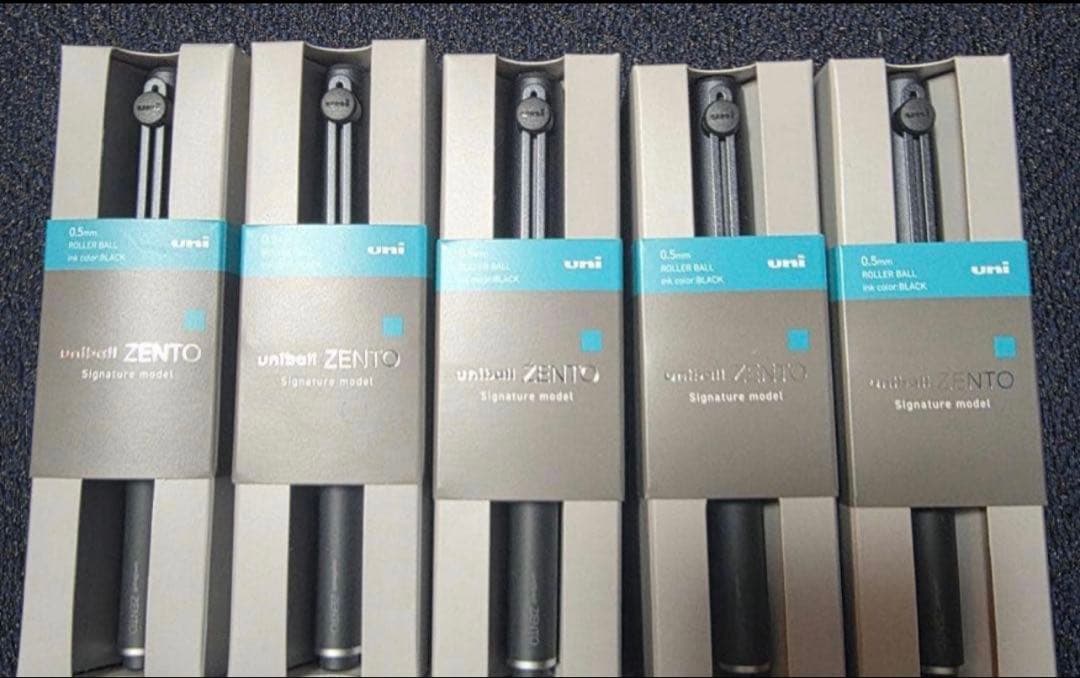 ユニボールゼント uniball ZENTO シグニチャーモデル ブラック5本