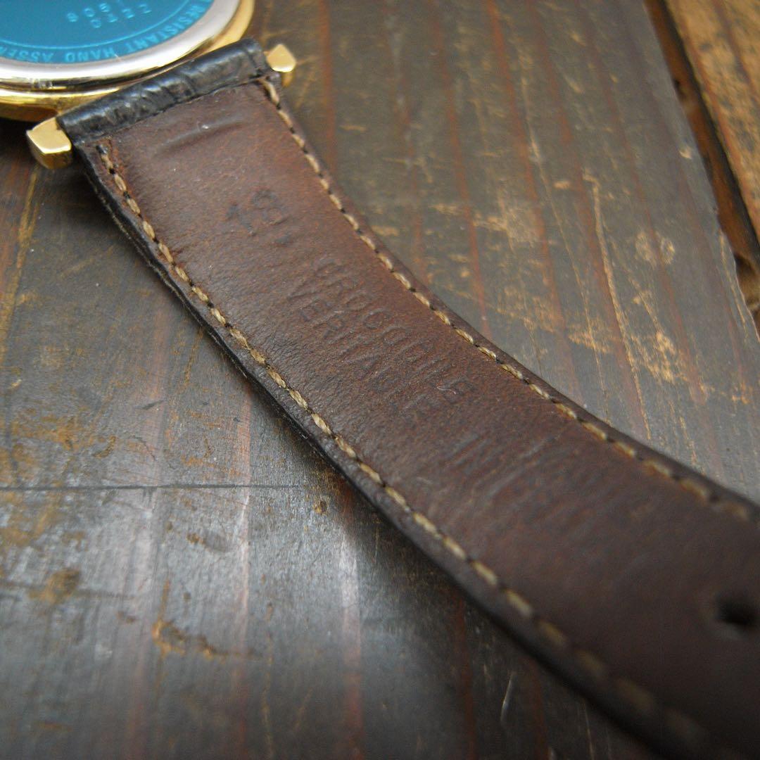 ungaro paris ウンガロ スイス製 クォーツ 腕時計 黒金