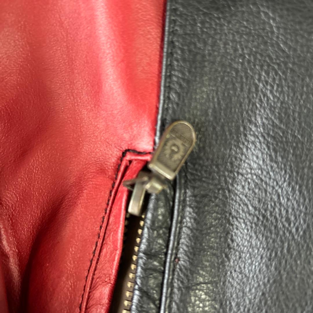 Belstff レザーライダースジャケット 黒 　S