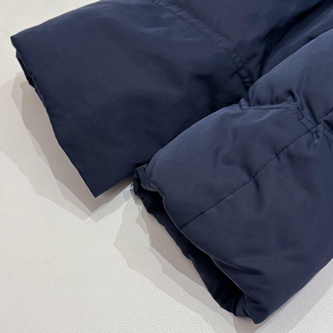 ルイルエブティック フォックスファー バックリボンダウンコート ネイビー L