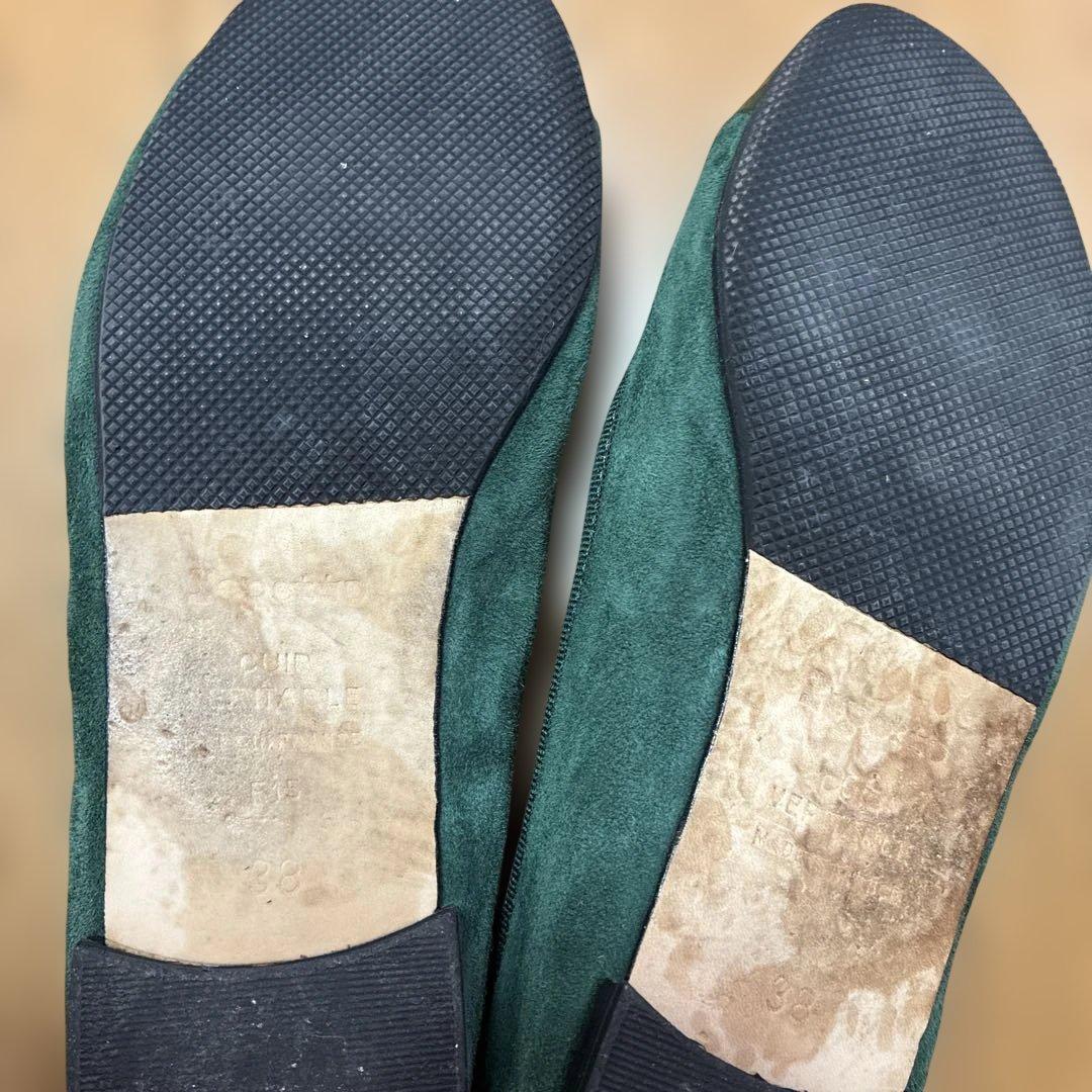 repetto ダークグリーン バレエシューズ　38