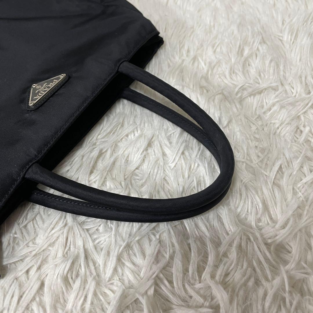 【良品】PRADA プラダ　トートバッグ　ハンドバッグ　ナイロン　ブラック　黒