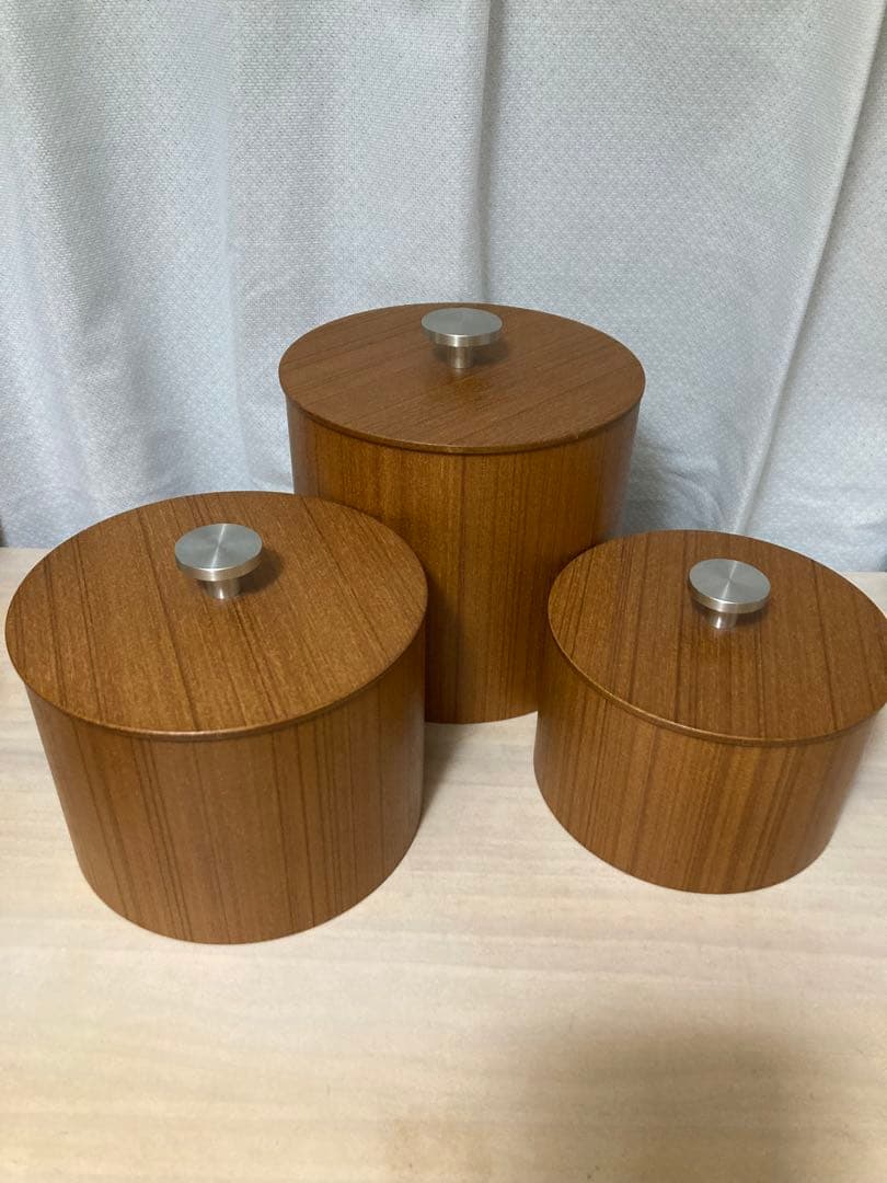 ミッドセンチュリー　モダン　小物入　3個セット