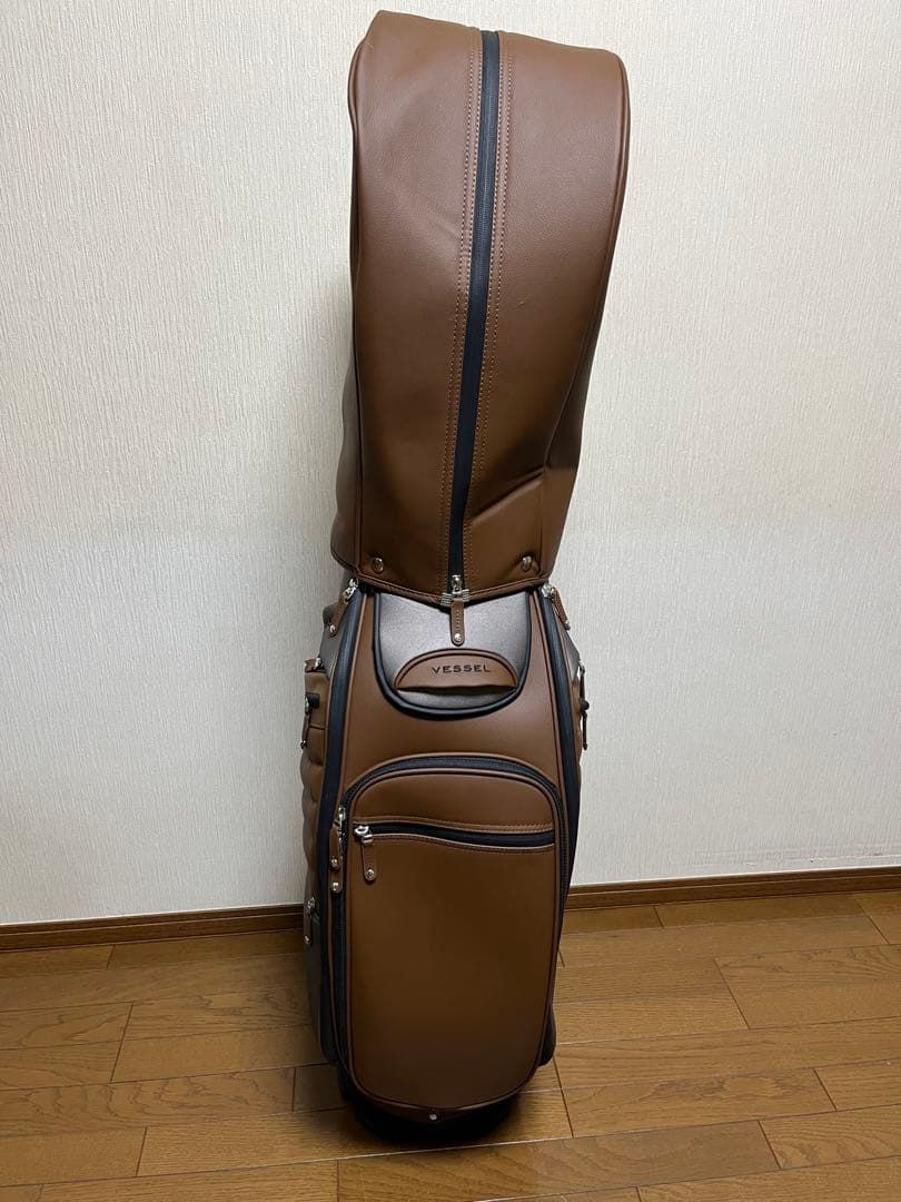 Vessel ベゼル ブラウン ゴルフバッグ APX Staff