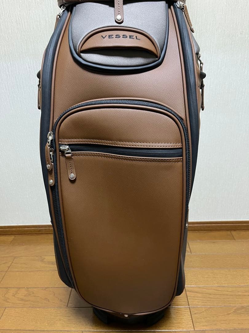 Vessel ベゼル ブラウン ゴルフバッグ APX Staff