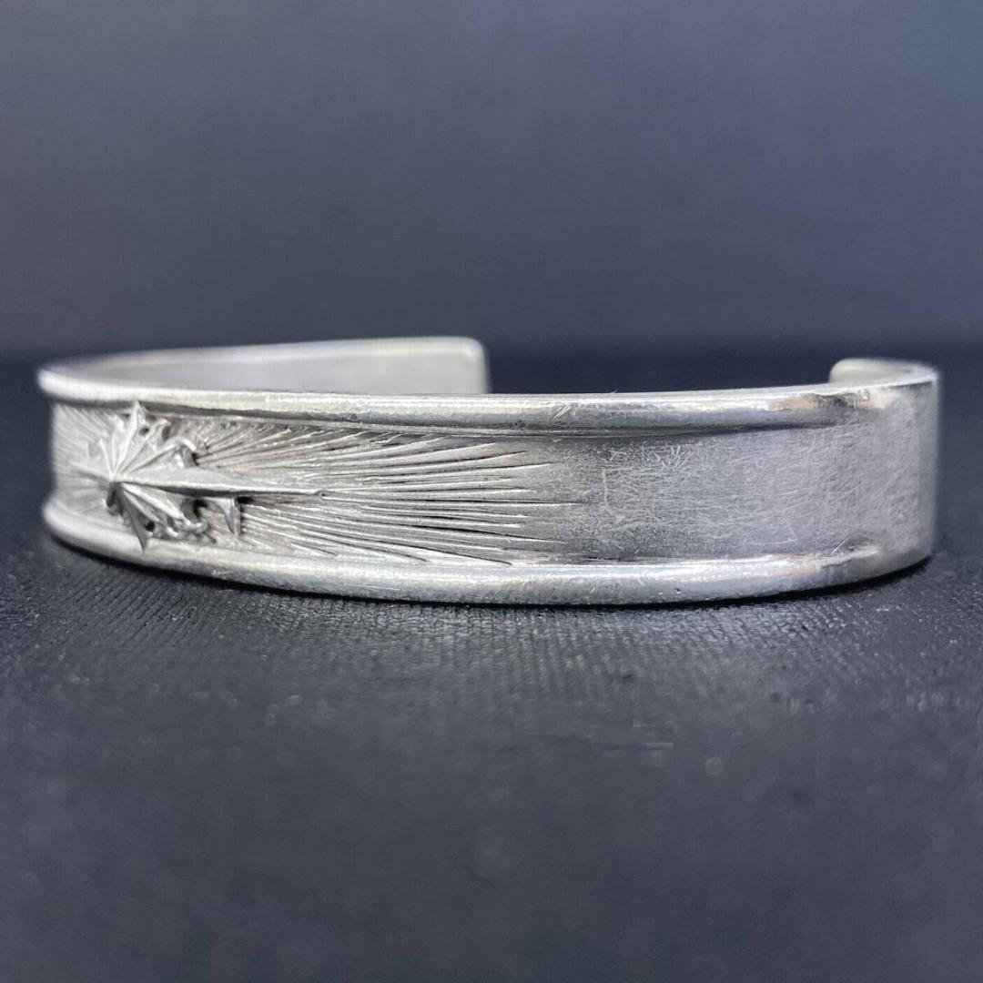 SAAD シルバー 925 サンバースト アラベスク バングル